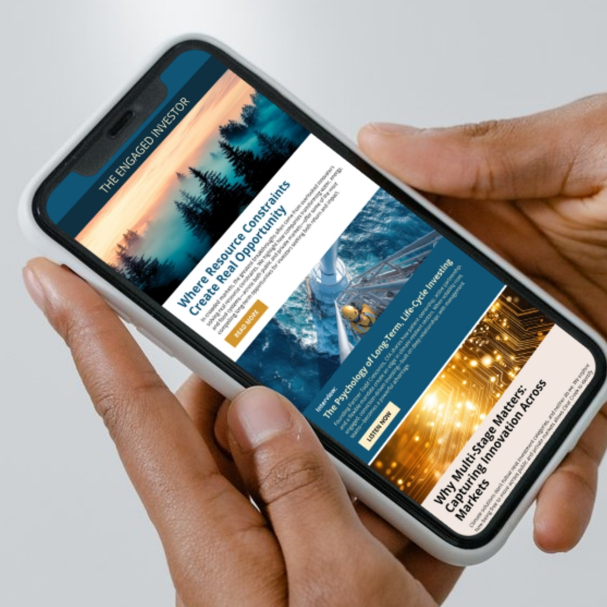 The Engaged Investor on your mobile device The Engaged Investor on your mobile device